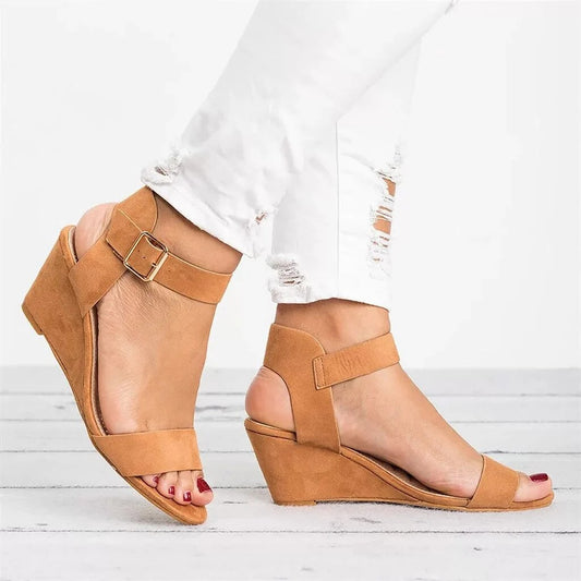 Sandales Compensées Avec Brides Réglables Et Talon Pour Femme | Idéal Pour L’été