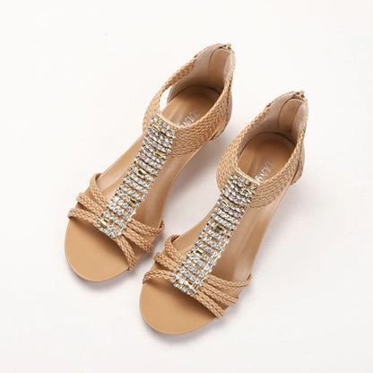 Sandales À Talon Haut Avec Décoration Strass Et Brides Pour Femmes | Idéal Pour Les Occasions Estivales