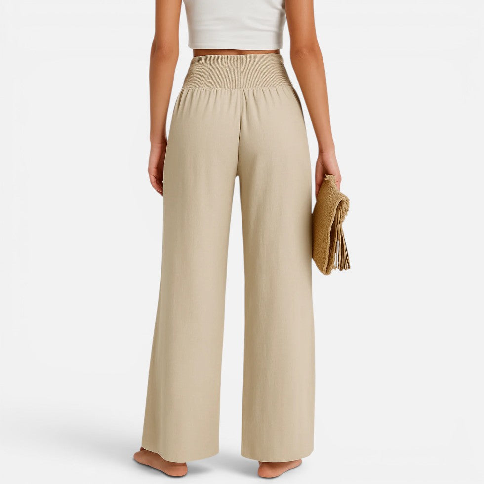 Pantalon Large Taille Haute Pour Femme | Idéal Pour Les Tenues Décontractées en Toutes Saisons