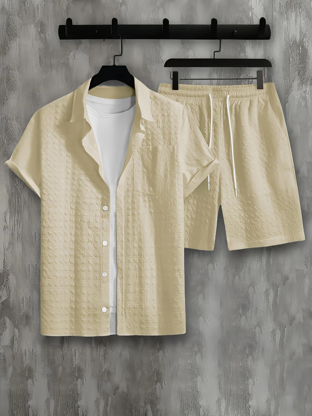 Ensemble Estival avec Chemise et Short Coordonnés pour Homme | Idéal pour les Journées d’Été
