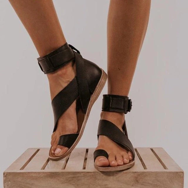 Sandales Compensées Avec Semelle Amortissante Pour Femmes | Idéal Pour L'Été