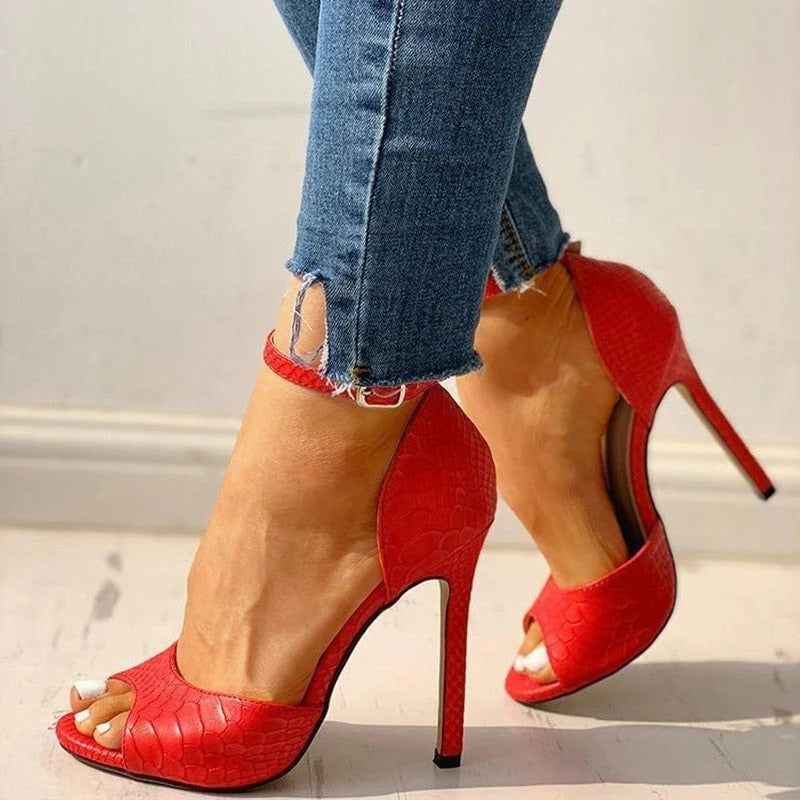 Sandales À Bride Cheville Avec Talon Fin Très Haut Pour Femmes | Idéal Pour Les Occasions Estivales