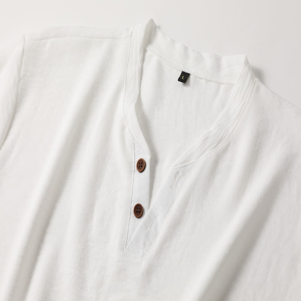 T-shirt à Manches Courtes avec Col en V pour Homme | Idéal pour le Quotidien