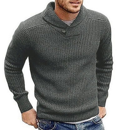 Pull Tricoté Avec Fermeture À Bouton Pour Homme | Idéal Pour Les Journées Décontractées En Saison Fraîche
