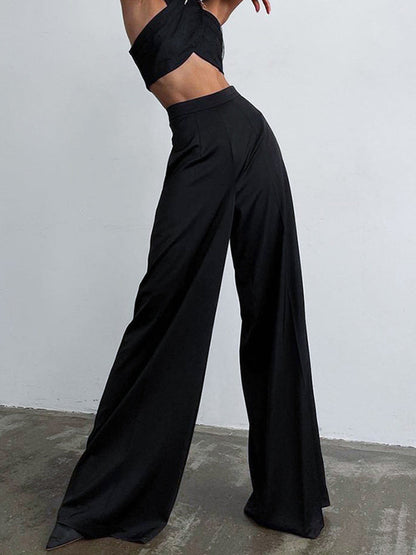 Pantalon Large Avec Finition Satinée Pour Femmes | Idéal Pour Occasions Et Tenues Quotidiennes