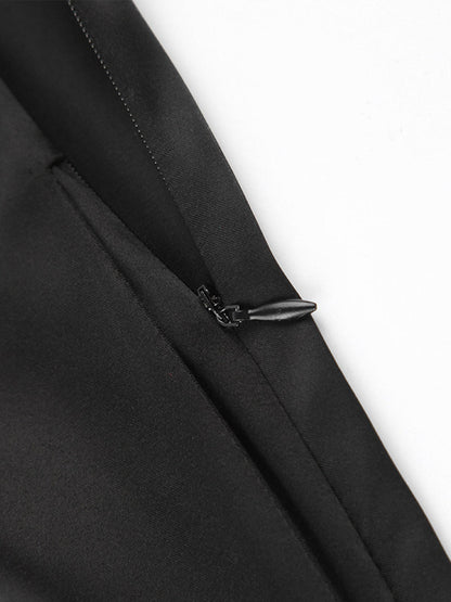 Pantalon Large Avec Finition Satinée Pour Femmes | Idéal Pour Occasions Et Tenues Quotidiennes