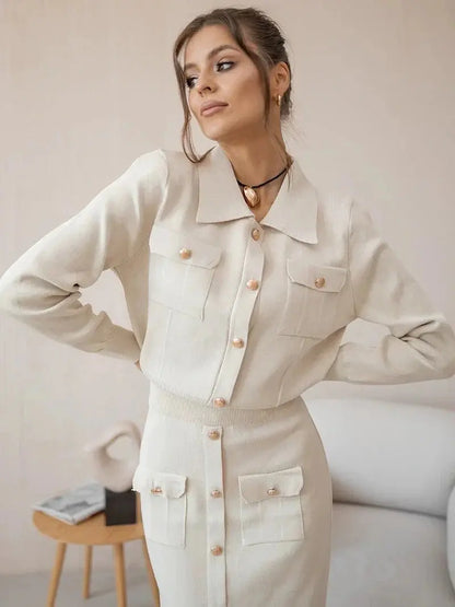 Ensemble Blazer Et Jupe Pour Femme | Idéal Pour Un Usage Professionnel Et Quotidien