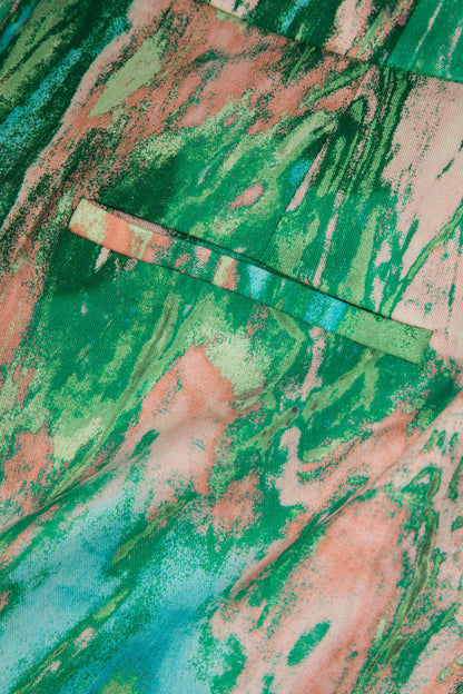 Pantalon Taille Haute Avec Motif Marbré Pour Femmes | Idéal Pour Tenues Quotidiennes Et Sorties