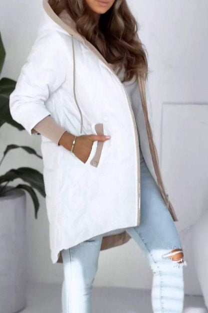 Manteau Long À Capuche pour Femme | Idéal pour Les Sorties En Extérieur