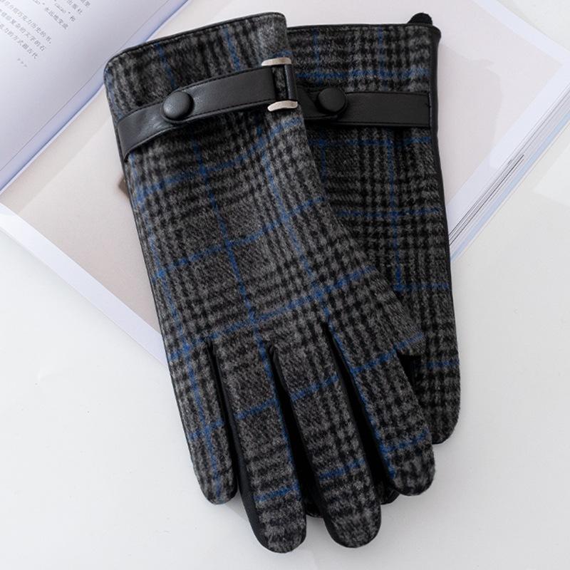 Gants À Motifs avec Fonction Écran Tactile pour Homme | Idéal pour L’Hiver