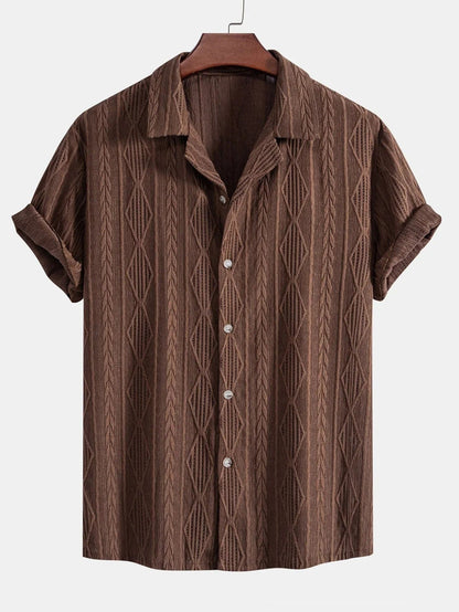 Ensemble Avec Chemise Manches Courtes Et Pantalon Long Pour Hommes | Idéal Pour La Saison Chaude