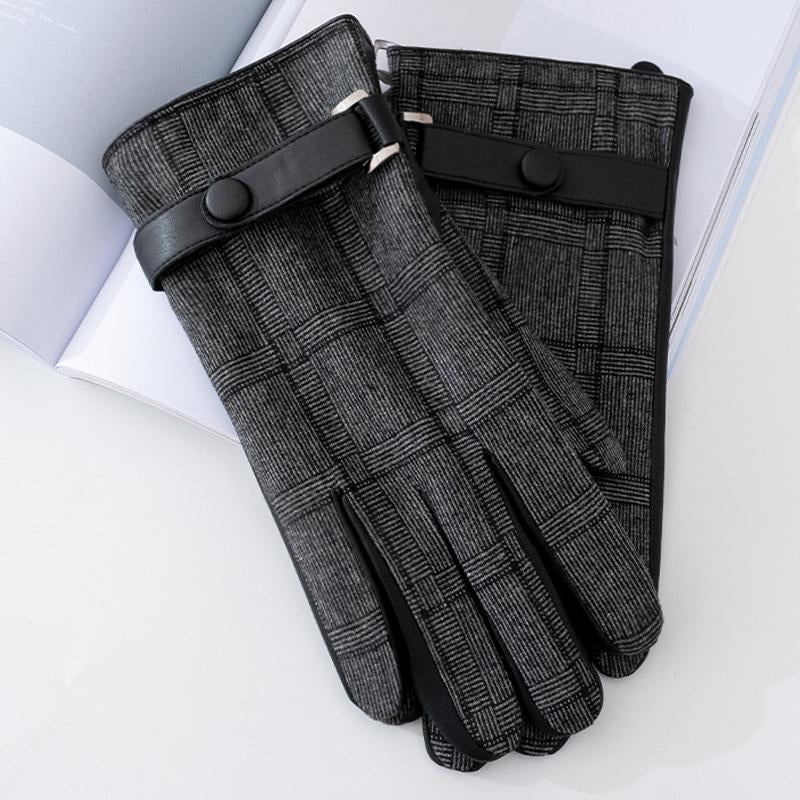 Gants À Motifs avec Fonction Écran Tactile pour Homme | Idéal pour L’Hiver