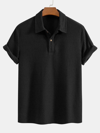 Polo à Manches Courtes avec Col Structuré et Patte de Boutonnage pour Homme | Idéal pour l'Été