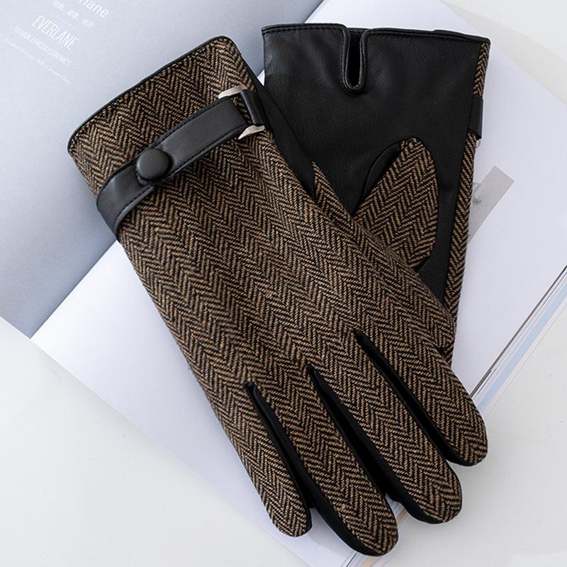 Gants À Motifs avec Fonction Écran Tactile pour Homme | Idéal pour L’Hiver