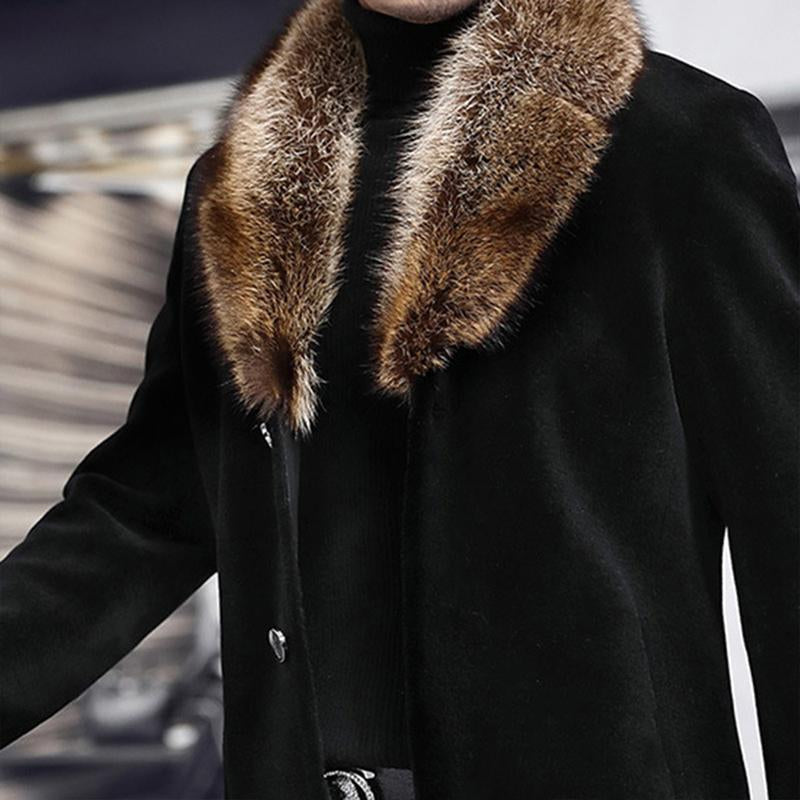 Manteau Mi-Long à Simple Boutonnage avec Coupe Ajustable pour Homme | Idéal pour l’Hiver
