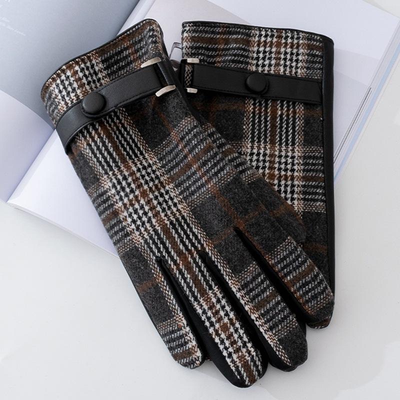 Gants À Motifs avec Fonction Écran Tactile pour Homme | Idéal pour L’Hiver