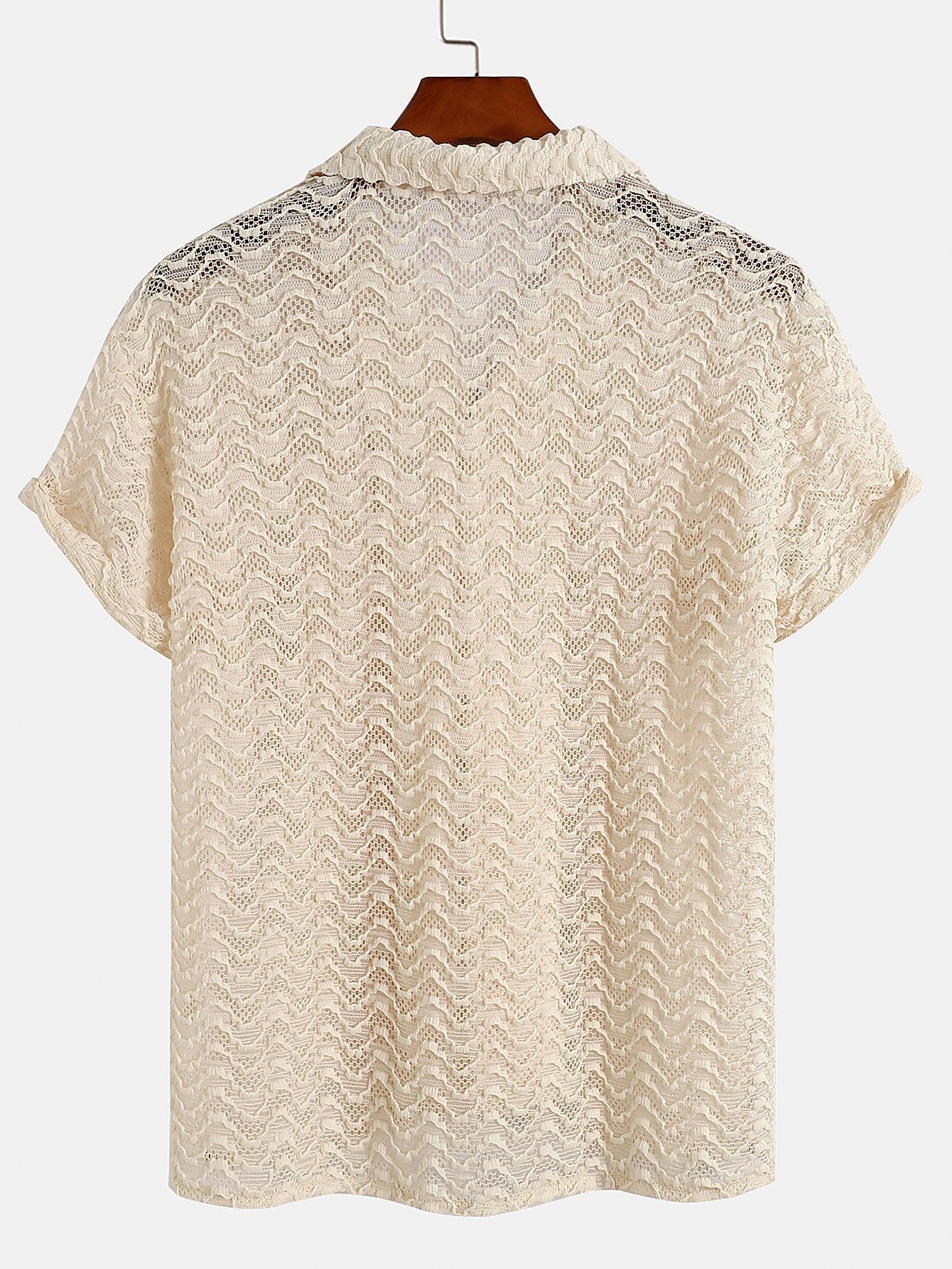 Chemise Cubaine À Manches Courtes Avec Finition Texturée Pour Hommes | Idéale Pour Une Tenue Décontractée Ou Pour Les Vacances