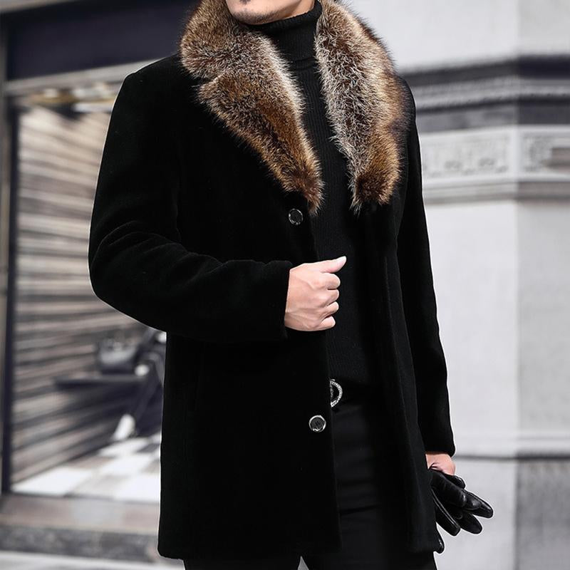 Manteau Mi-Long à Simple Boutonnage avec Coupe Ajustable pour Homme | Idéal pour l’Hiver