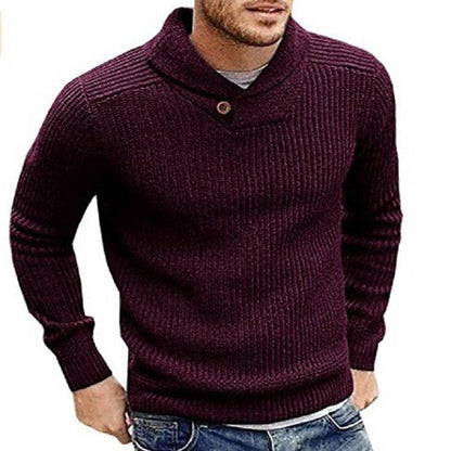 Pull Tricoté Avec Fermeture À Bouton Pour Homme | Idéal Pour Les Journées Décontractées En Saison Fraîche