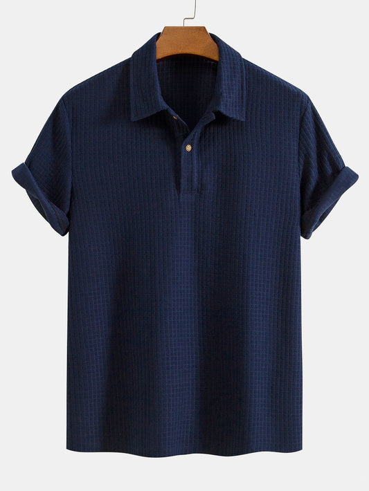 Polo à Manches Courtes avec Col Structuré et Patte de Boutonnage pour Homme | Idéal pour l'Été