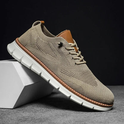 Chaussures à lacets avec tige tricotée pour hommes | Idéal pour les sorties décontractées
