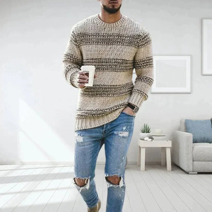 Pull Tricoté À Coupe Ajustée Pour Hommes | Idéal Pour Un Usage Quotidien