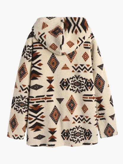 Cardigan Long À Motifs Géométriques pour Femme | Idéal pour L’Hiver Et La Maison
