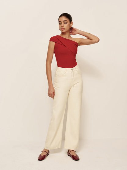 Top Sans Manches Avec Encolure Asymétrique Pour Femme | Idéal Pour Le Quotidien