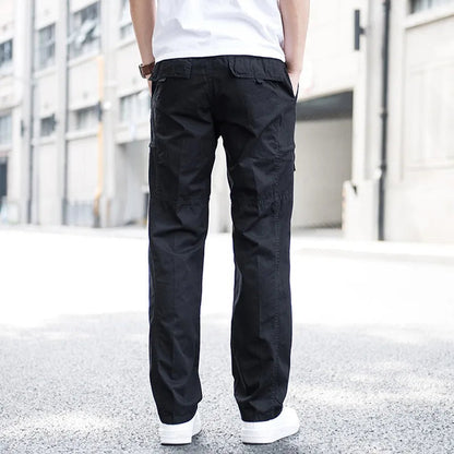 Pantalon Droit Avec Poches Fonctionnelles Pour Homme | Idéal Pour Le Quotidien Et Les Activités Décontractées