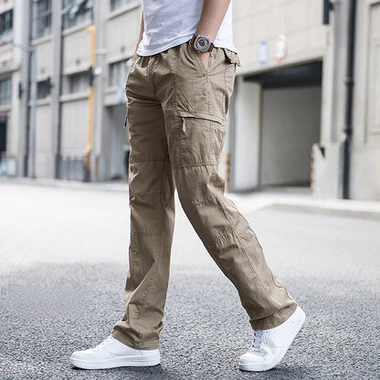 Pantalon Droit Avec Poches Fonctionnelles Pour Homme | Idéal Pour Le Quotidien Et Les Activités Décontractées