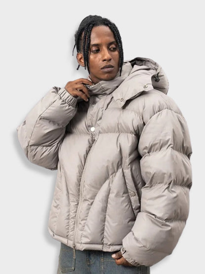 Veste Matelassée Longue avec Capuche pour Homme | Idéal pour la Saison Hivernale