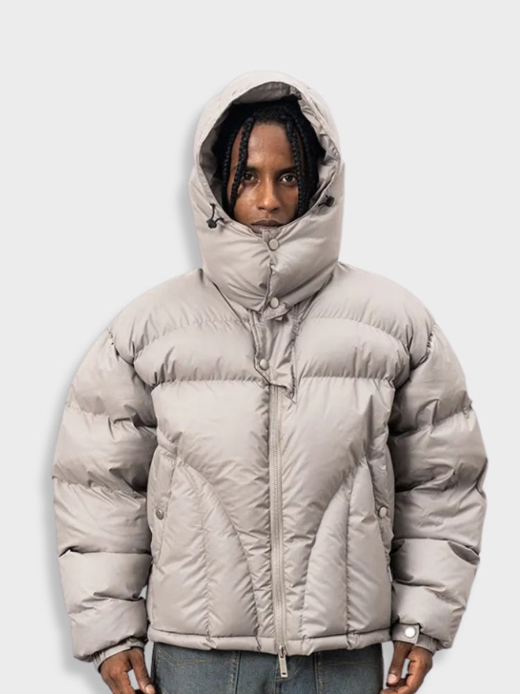 Veste Matelassée Longue avec Capuche pour Homme | Idéal pour la Saison Hivernale