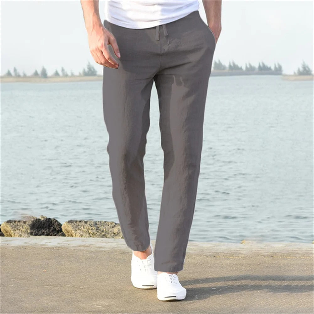 Pantalon avec Taille à Cordon Réglable pour Homme | Idéal pour le Quotidien et les Loisirs