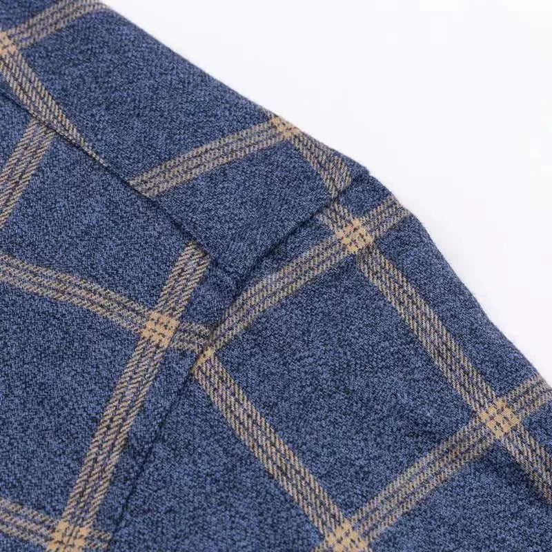 Chemise À Manches Longues À Carreaux Pour Homme | Idéale Pour Usage Quotidien