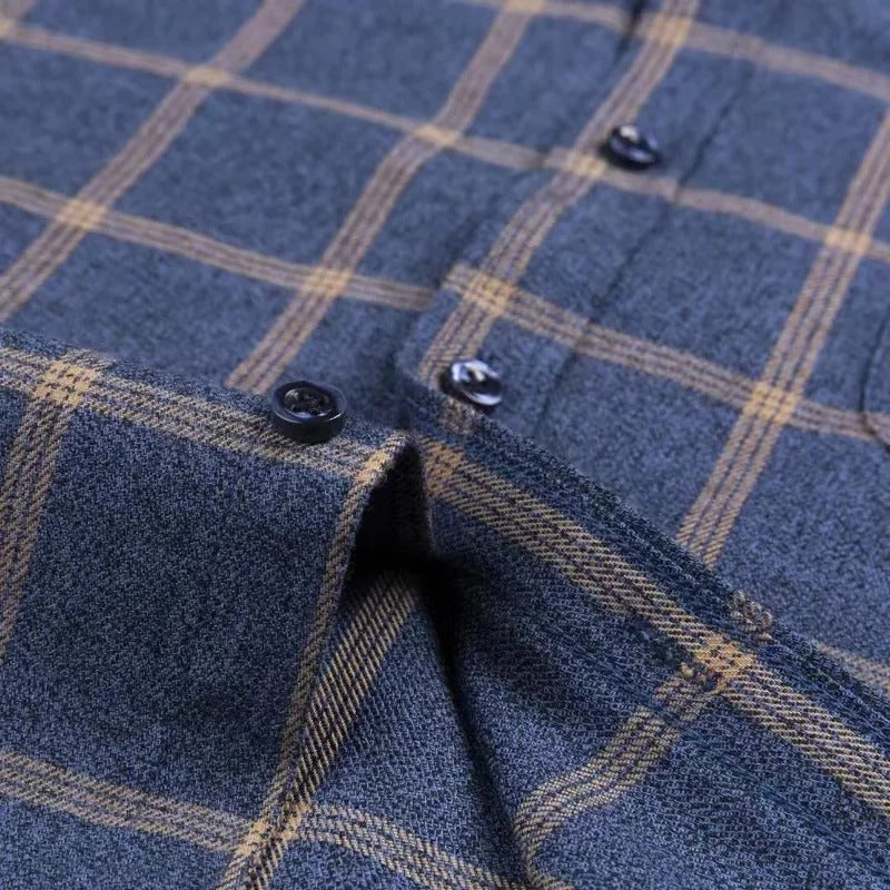 Chemise À Manches Longues À Carreaux Pour Homme | Idéale Pour Usage Quotidien