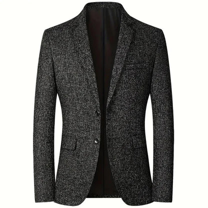 Blazer Pour Homme Avec Coupe Ajustée Et Fermeture Boutonnée Pour Adulte | Idéal Pour Usage Professionnel Et Formel