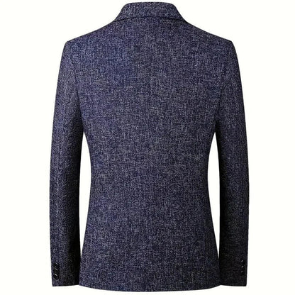 Blazer Pour Homme Avec Coupe Ajustée Et Fermeture Boutonnée Pour Adulte | Idéal Pour Usage Professionnel Et Formel