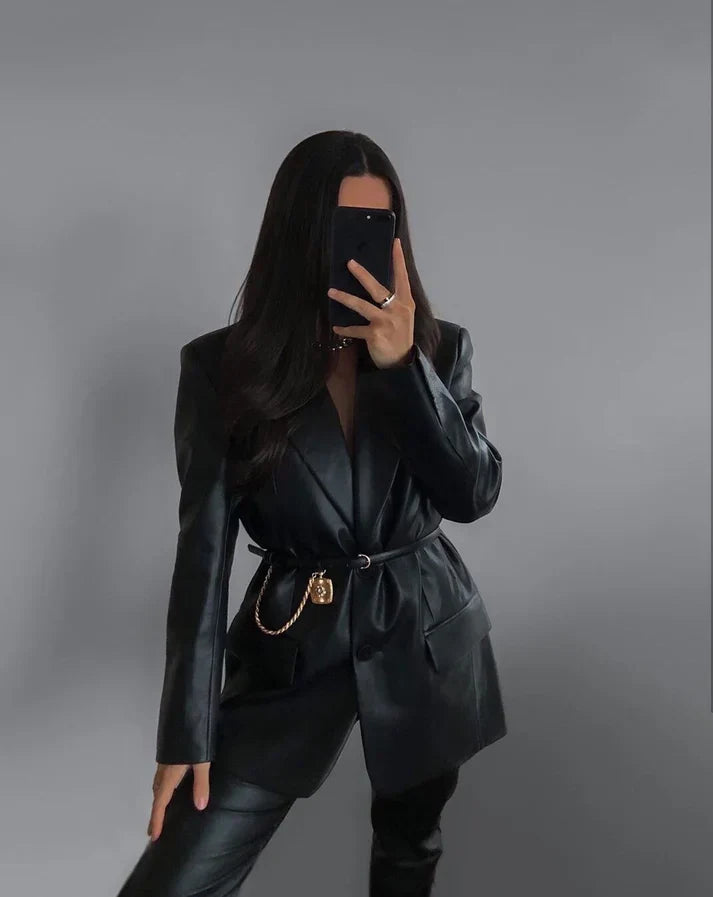 Blazer Avec Fermeture À Boutons Et Coupe Ajustée Pour Femmes | Idéal Pour Le Bureau Et Les Occasions Formelles