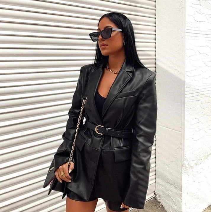 Blazer Avec Fermeture À Boutons Et Coupe Ajustée Pour Femmes | Idéal Pour Le Bureau Et Les Occasions Formelles