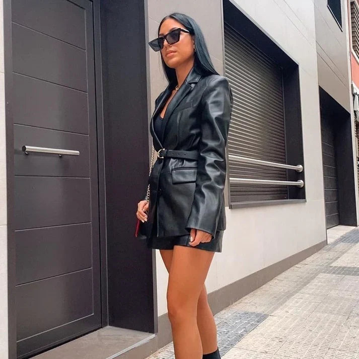 Blazer Avec Fermeture À Boutons Et Coupe Ajustée Pour Femmes | Idéal Pour Le Bureau Et Les Occasions Formelles