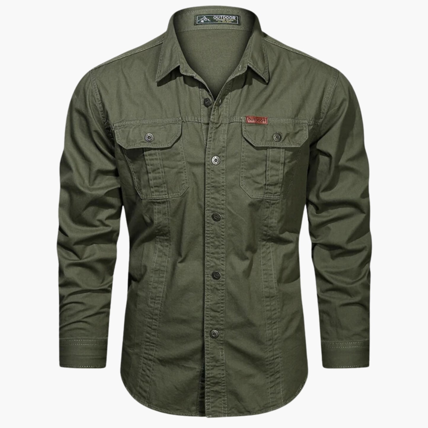 Chemise Outdoor À Manches Longues Avec Poches Poitrine Pour Homme | Idéale Pour Loisirs Et Usage Quotidien