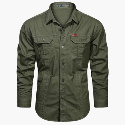 Chemise Outdoor À Manches Longues Avec Poches Poitrine Pour Homme | Idéale Pour Loisirs Et Usage Quotidien