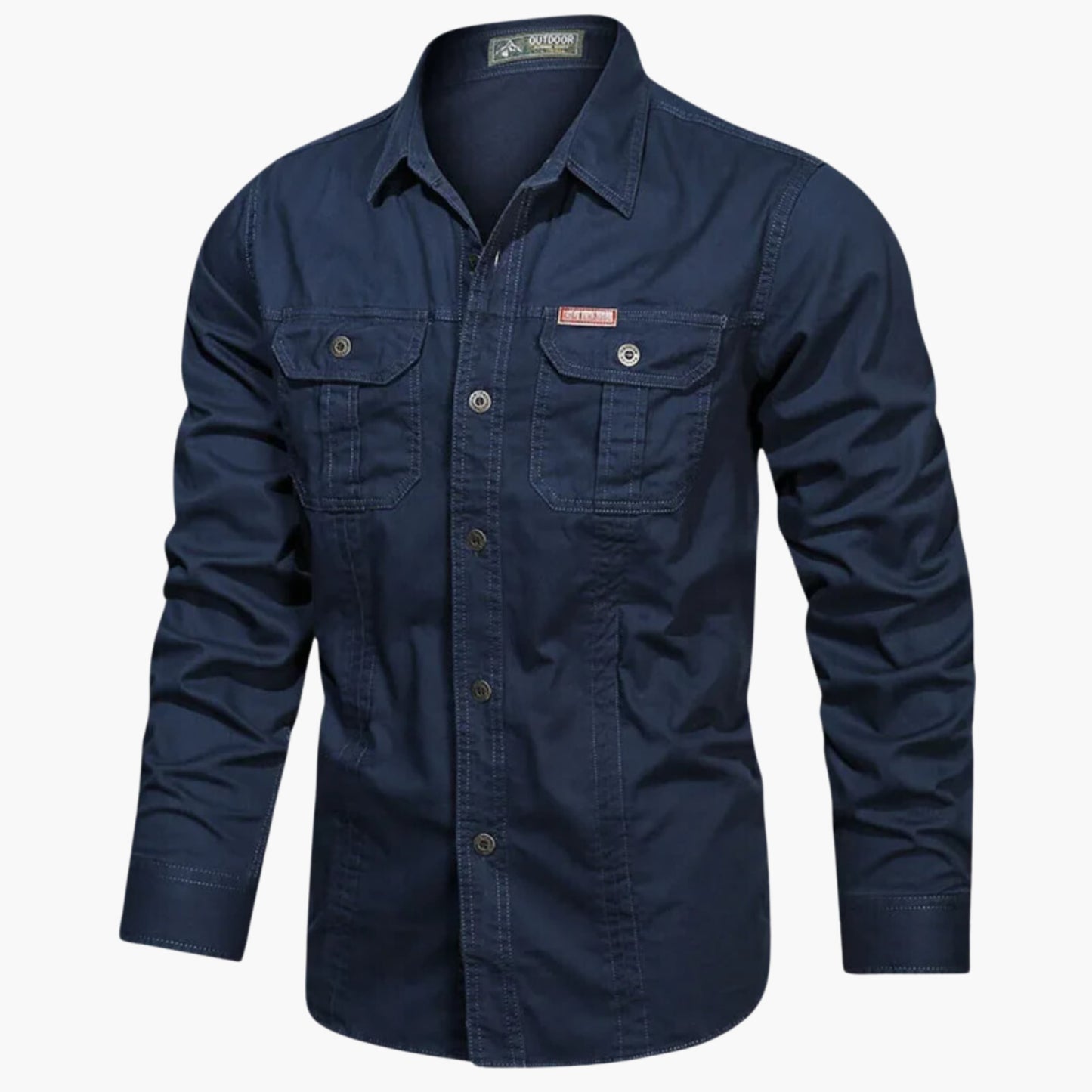 Chemise Outdoor À Manches Longues Avec Poches Poitrine Pour Homme | Idéale Pour Loisirs Et Usage Quotidien