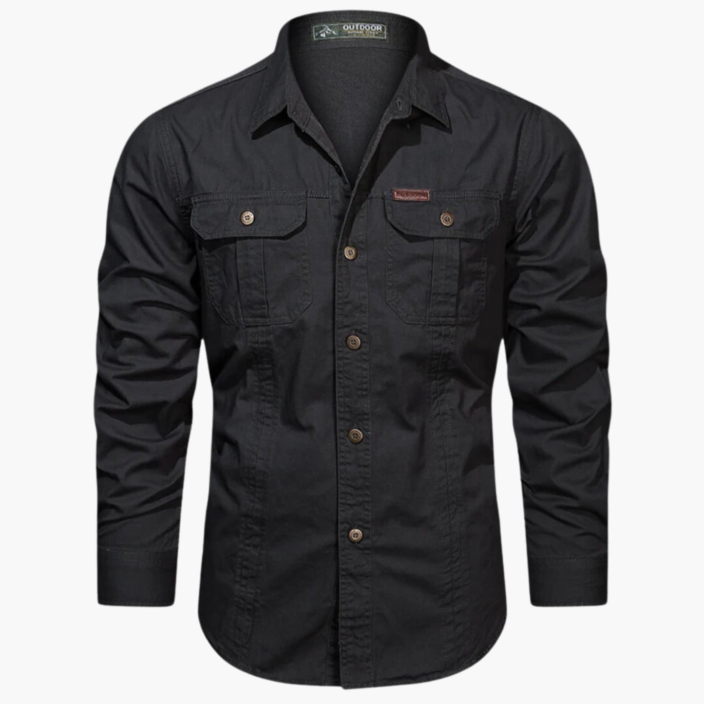 Chemise Outdoor À Manches Longues Avec Poches Poitrine Pour Homme | Idéale Pour Loisirs Et Usage Quotidien