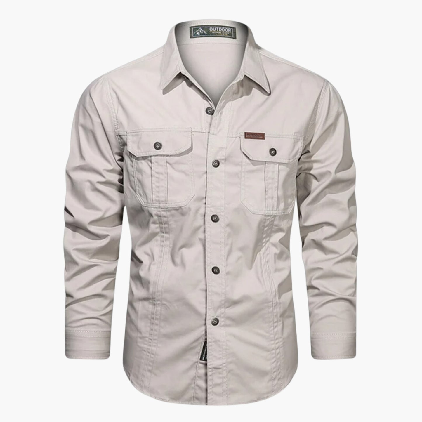 Chemise Outdoor À Manches Longues Avec Poches Poitrine Pour Homme | Idéale Pour Loisirs Et Usage Quotidien