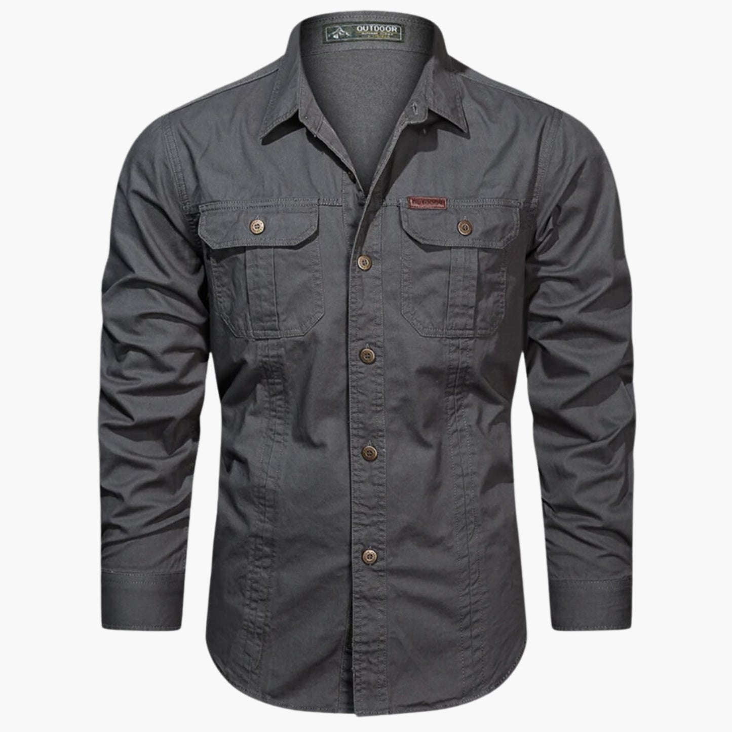Chemise Outdoor À Manches Longues Avec Poches Poitrine Pour Homme | Idéale Pour Loisirs Et Usage Quotidien