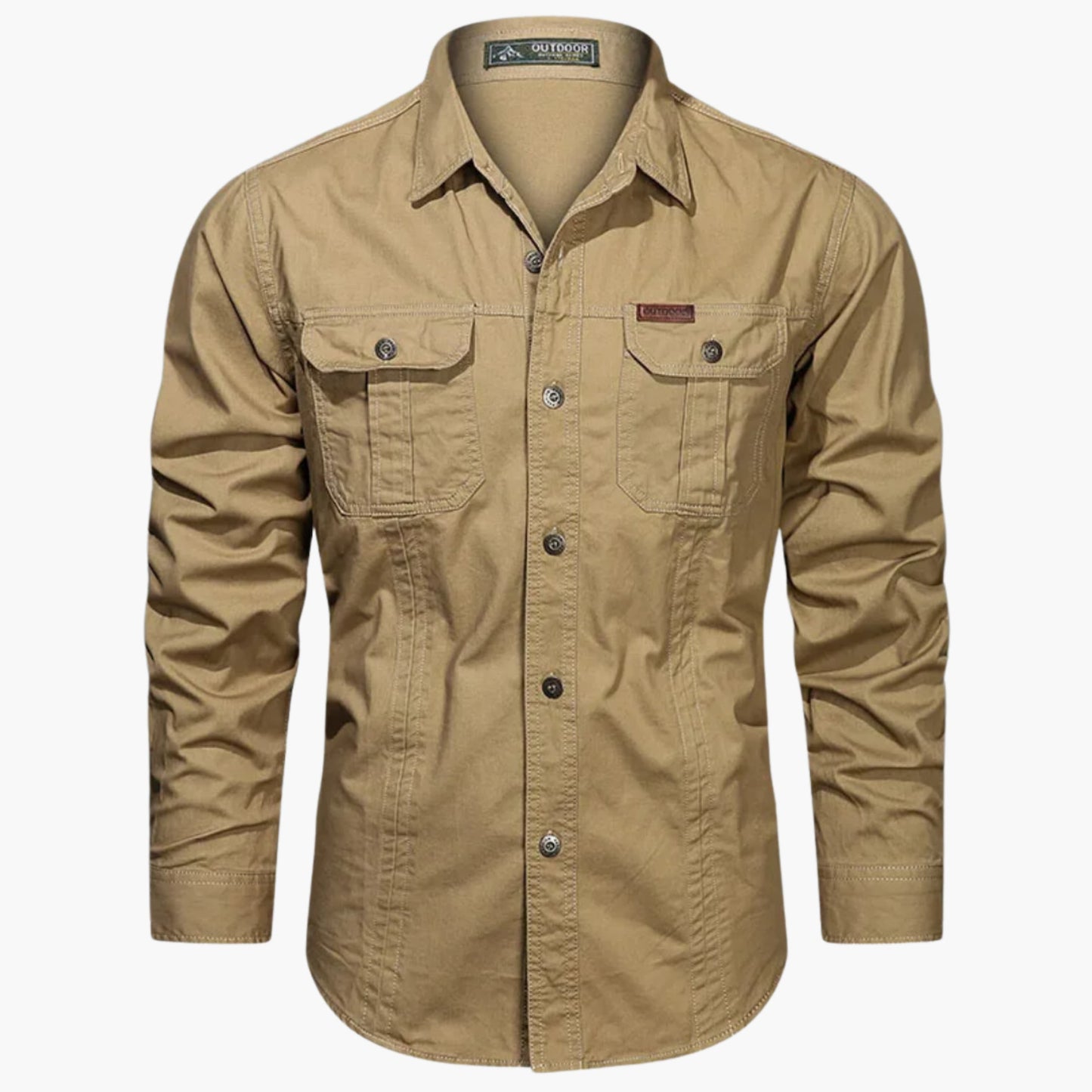 Chemise Outdoor À Manches Longues Avec Poches Poitrine Pour Homme | Idéale Pour Loisirs Et Usage Quotidien