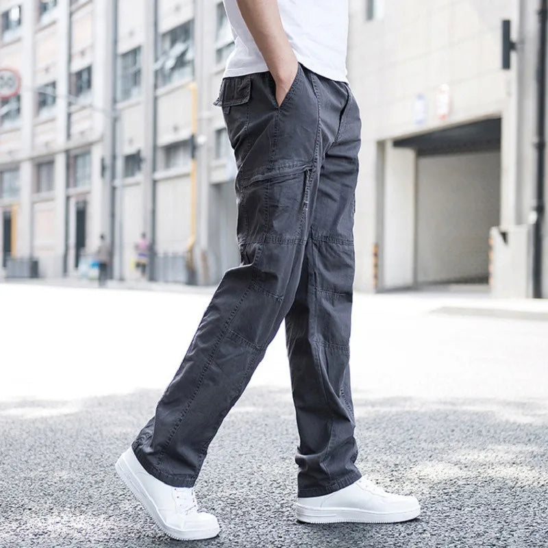Pantalon Droit Avec Poches Fonctionnelles Pour Homme | Idéal Pour Le Quotidien Et Les Activités Décontractées
