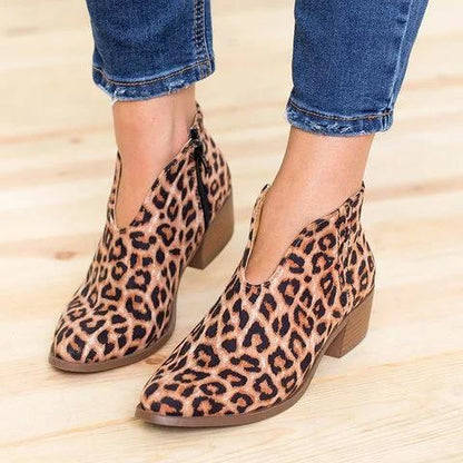 Bottines à Découpe V pour Femmes | Idéales pour une Tenue Décontractée ou Urbaine