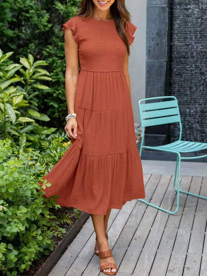 Robe Midi Avec Coupe Aérée Pour Femme | Idéale Pour Usage Quotidien Et Occasions